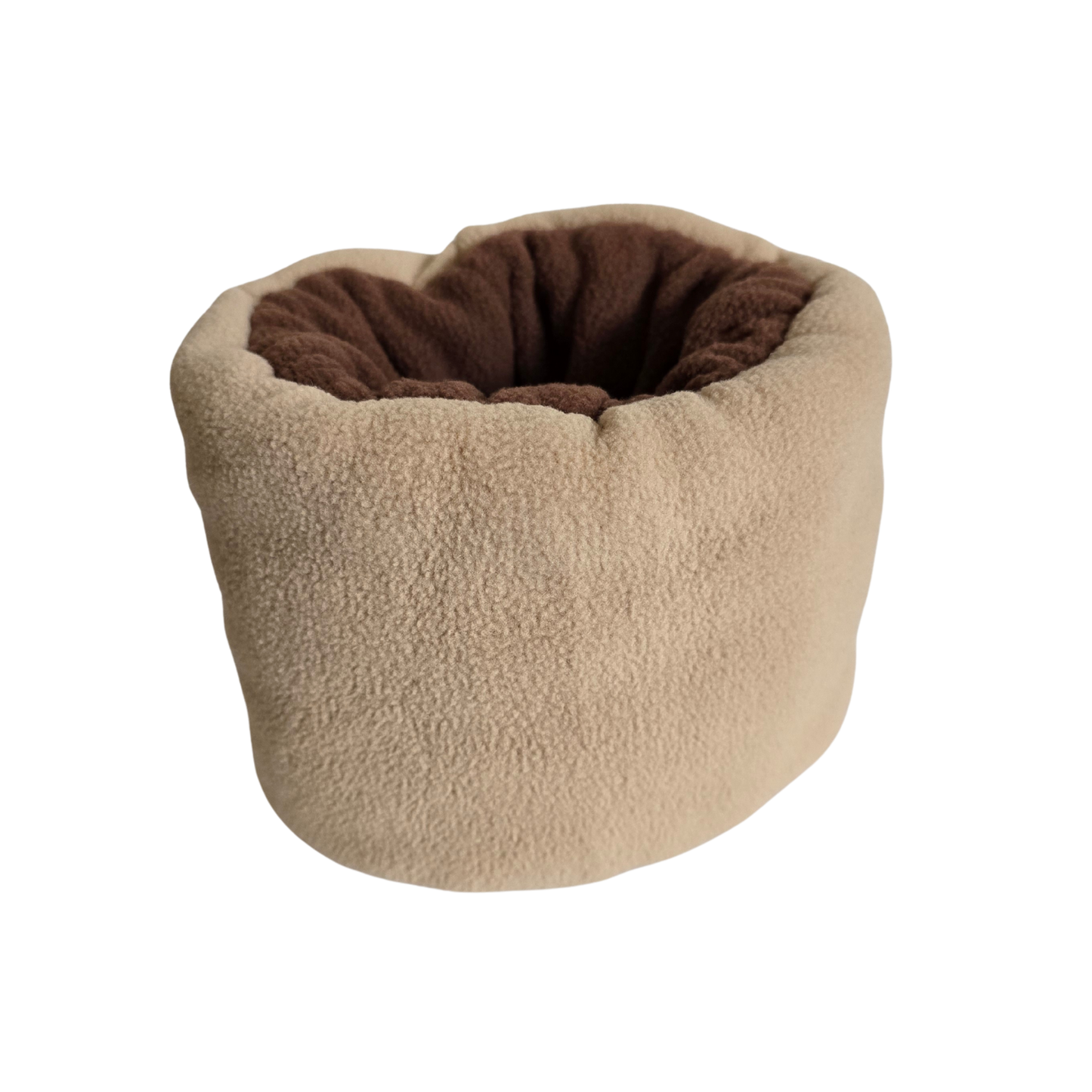 Bruin/beige reversible